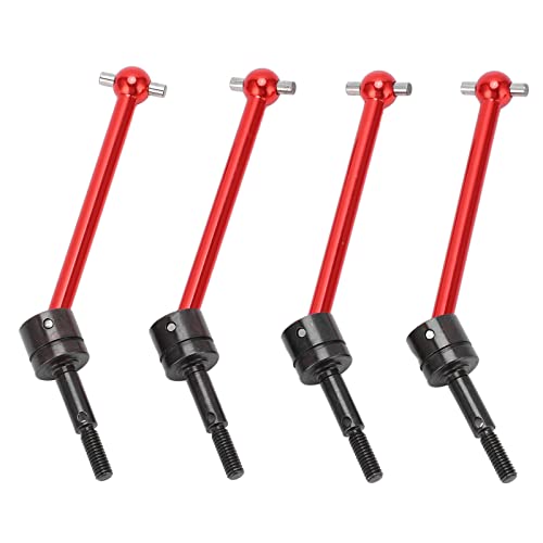 Saluaqui Aluminium -Legierung CVD Universal Drive -Welle für TT02B 1/10 RC Auto Hochleistungs RC Heck Upgrade Teil, Einfach Installation, Rot, 4PCS (Rot) von Saluaqui