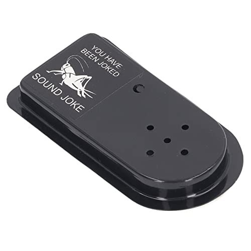 Saluaqui Crickets Sound Streichspielzeug mit Automatischem Schalt- und Rückkleberaufkleber für Nervigen Geräuschhersteller Spaß - Kompaktes Schwarzes Design für Versteckte Platzierung (Black) von Saluaqui