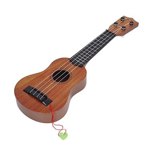 Saluaqui Educational Kids Ukulele Gitarre - Lebensechter String Musical Ukulele -Spielzeug für Anfänger Tragbare mit ABS Plastik für das Einfache Lernen überall (Rot) von Saluaqui