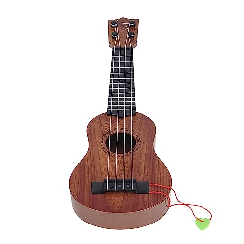 Saluaqui Educational Kids Ukulele Gitarre - Lebensechter String Musical Ukulele -Spielzeug für Anfänger Tragbare mit ABS Plastik für das Einfache Lernen überall (Yellow) von Saluaqui