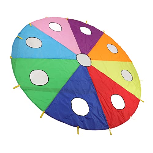 Saluaqui Einbindete des Kinderschirm Parachute Play Set 9 Löcher mit Aufblasbaren Stöcken für Interaktives Outdoor -Maulwurfsspielspaß Saluaqui Einbindete des Kinderschirm Parachute Play Set 9 Löcher mit Aufblasbaren Stöcken für Interaktives Outdoor -Maulwurfsspielspaß von Saluaqui