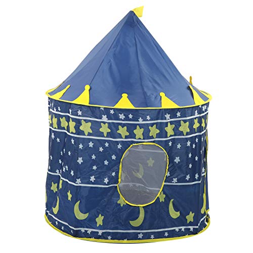 Saluaqui Er Bezaubernde Spielen Zelt mit Oxford -Stoff für Innenspaß Im Freien - Prinzessin Castle Playhouse Toy für, Einfaches Setup und Tragbares Zelt, Blau (Blue) von Saluaqui