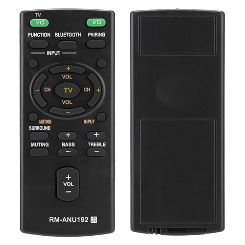 Saluaqui Ersatz RM-ANU192 Fernbedienung für die Sound-Leiste, Kompatibel mit Sact60BT-, HTCT60BT- und SSWCT60-Modellen, ABS-Material von Saluaqui