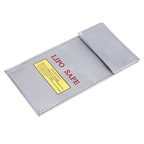 Saluaqui Feuerfest und Explosionssicherer Lithium-Ionen-Batterie-Safe Beutel mit Spritzsicherem PVC-Material, 10 X 20 cm Batterie-Schutzbeutel, Ideal für Aufbewahrung und Transport Saluaqui Feuerfest und Explosionssicherer Lithium-Ionen-Batterie-Safe Beutel mit Spritzsicherem PVC-Material, 10 X 20 cm Batterie-Schutzbeutel, Ideal für Aufbewahrung und Transport von Saluaqui