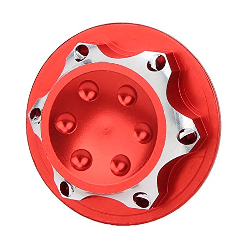 Saluaqui High Performance 17mm Aluminiumlegierung RC -Nabenmutter für 1/8 RC -Auto Staubprofessional Radzubehör Kompatibel mit Agama, Röntgenstrahl, LOSI Modellen (Rot) von Saluaqui