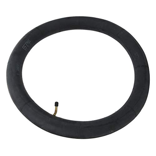 Saluaqui Hoch Elastisches Innenrohr mit Metallbogenventil für E -Fahrräder - Langlebige Butylkautschukkonstruktion, Einfache Installation, Rutschoberfläche, Langzeitlebensdauer (18x2,50 Biegung Mund) von Saluaqui