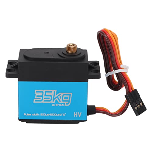 Saluaqui Hochgeschwindigkeit 35 Kg Coreless Motor Servo mit Metallgetriebe - Wasserdichtes Digitales Servo für 1/8, 1/10, /12 RC -Autos Edelstahl Ausrüstungsservice System von Saluaqui