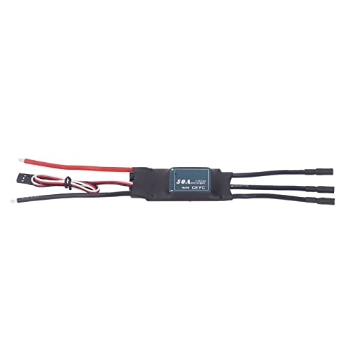 Saluaqui Hochleistung 50A Bürstenloser ESC mit Mehreren Schutzfunktionen und Starkem Stromwiderstand für Feste Flügelflugzeuge und Hubschrauber Saluaqui Hochleistung 50A Bürstenloser ESC mit Mehreren Schutzfunktionen und Starkem Stromwiderstand für Feste Flügelflugzeuge und Hubschrauber von Saluaqui