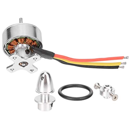 Saluaqui Hochleistungsmotor 2211 Bürstenloser Motor für KT Board Foam Festflügelflugzeug | 1700kV Leichtes Metallzubehör für Flugzeugmodelle (1700KV) von Saluaqui