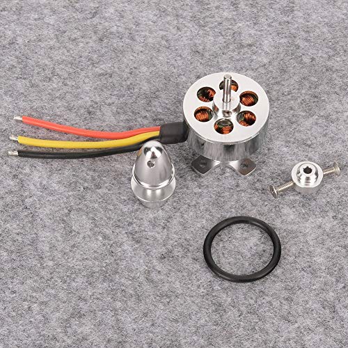 Saluaqui Hochleistungsmotor 2211 Bürstenloser Motor für KT Board Foam Festflügelflugzeug | 1700kV Leichtes Metallzubehör für Flugzeugmodelle (3000KV) von Saluaqui