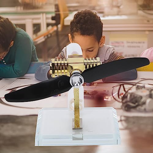 Saluaqui Hot Air Stirling Motormodell für Wissenschaftsexperimente mit Flugzeugpropeller - Ideales Physikspielzeug für Praktische Lern- und Unterrichtsdemonstrationen Saluaqui Hot Air Stirling Motormodell für Wissenschaftsexperimente mit Flugzeugpropeller - Ideales Physikspielzeug für Praktische Lern- und Unterrichtsdemonstrationen von Saluaqui