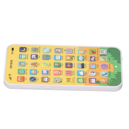 Saluaqui Interaktiver Touchscreen -Baby -Spielzeugtelefon mit 40 Tasten, Multifunktionaler Frühaufschuldung und Lernen Spielen Handy für , Rosa Kaninchendesign, Wiederaufladbar (Kleines Hirschmuster) von Saluaqui