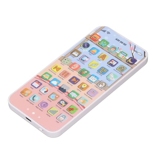 Saluaqui Interaktiver Touchscreen -Baby -Spielzeugtelefon mit 40 Tasten, Multifunktionaler Frühaufschuldung und Lernen Spielen Handy für , Rosa Kaninchendesign, Wiederaufladbar (PINK) von Saluaqui
