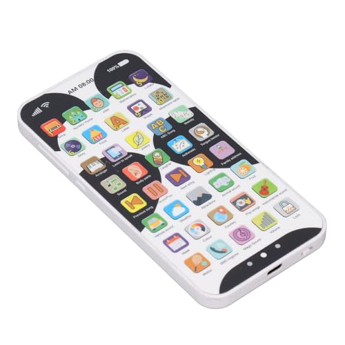 Saluaqui Interaktiver Touchscreen -Baby -Spielzeugtelefon mit 40 Tasten, Multifunktionaler Frühaufschuldung und Lernen Spielen Handy für , Rosa Kaninchendesign, Wiederaufladbar (Panda) von Saluaqui