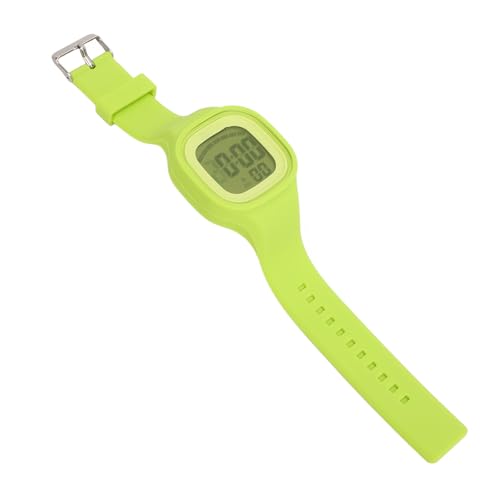 Saluaqui Kids Analog & Digital Sports Uhr 7 Farb LED Backlight Alarm Stoppwatch Week Kalender 50m Wasserdicht Verstellbar Silikongurt für Jungen und Mädchen - Gelb (Green) von Saluaqui