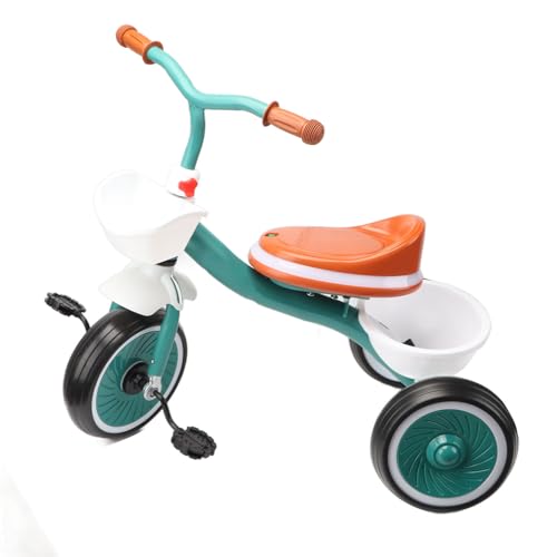 Saluaqui Kleinkind-Dreirad mit Musik und Lichtern für Alter 1 Bis 6 Jahre-Green Kids Trike mit Verstellbarem Rahmen, Weich von Saluaqui