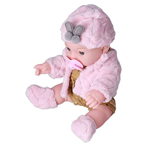 Saluaqui Lifelike Realistische Wiedergeborene Babypuppe - 12in Mode Weichkörperspielzeug mit Waschbarem Blumenoutfit für Kinderspiele (#3) von Saluaqui