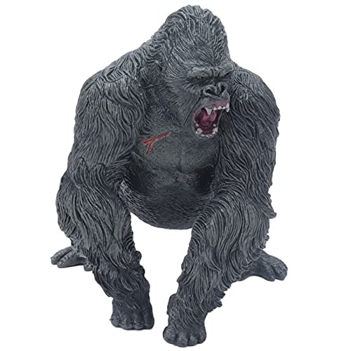 Saluaqui Lifelike Schimpanse -Figur - Handgemaltes Kunststoff Tier Aktion Figur Modell für Sammler, Landschaftsszenen und Bildungsspielzeuge (Gorilla) von Saluaqui