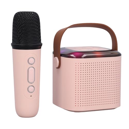 Saluaqui Mini -Karaoke -Maschine für Kinder mit Drahtloser Mikrofon und Verbindung Tragbares und Lustiges Musikspielzeug für Kleinkinder und Kinder Im Alter von 3 Jahren Ideal für Mädchen und von Saluaqui