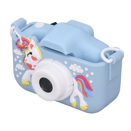 Saluaqui Nette Cartoon Kids Camera -Spielzeug mit Digitalem Foto- und Videoaufnahmefunktion und Tragbares Design für Blau (Blue) von Saluaqui