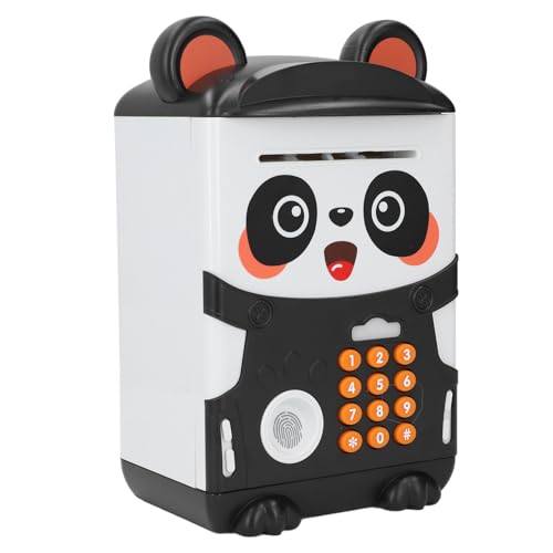 Saluaqui Nette Panda Shape Money Bank mit Fingerabdruckerkennung und Passwort | Premium Plastik Bargeldmünze Schweinehackbank für Kindereinsparungen Saluaqui Nette Panda Shape Money Bank mit Fingerabdruckerkennung und Passwort | Premium Plastik Bargeldmünze Schweinehackbank für Kindereinsparungen von Saluaqui