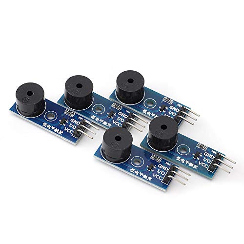 Saluaqui Passive Summermodul Niedriger Level -Actuator 5 PCs mit Steuerklang für Elektronik 3 Pin 3. ~ 5V Schallfrequenzfunktionen Eingestellt von Saluaqui