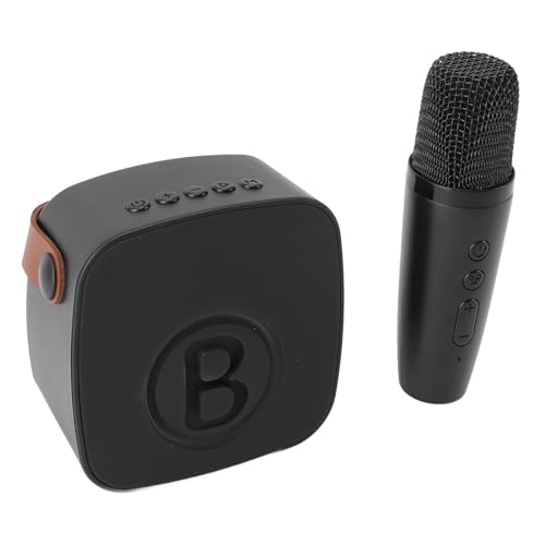 Saluaqui Professionelle Mini-Karaoke-Maschine Tragbarer - Karaoke-Lautsprecher mit Klarem Sound und Integriertem Mikrofon für Baby- und Kinderunterhaltung (einzelnes Mikrofon) von Saluaqui