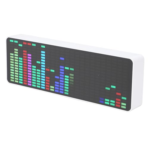Saluaqui RGB Buntes LED -Musikspektrum -Display mit Sprachsensor und Uhrfunktionalität, 1624 Segment Rhythmusbildschirm, 384 LEDs für Dynamische Grafiken, Mehrfarbige Effekte Saluaqui RGB Buntes LED -Musikspektrum -Display mit Sprachsensor und Uhrfunktionalität, 1624 Segment Rhythmusbildschirm, 384 LEDs für Dynamische Grafiken, Mehrfarbige Effekte von Saluaqui
