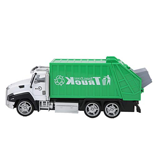 Saluaqui Realistisch 1:42 Modellauto mit Pull -Back -Funktion Sanitation Müllwagen Spielzeug für Legierung Build mit Genauen Funktionen für Sammlung und Spiel (Sanitär-Müllwagen) von Saluaqui