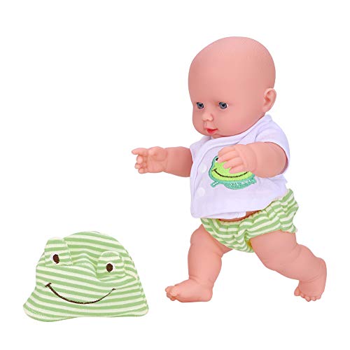 Saluaqui Realistische -Babypuppe mit Kleidung - Lebensähnliches Neugeborenes Schlafspielzeug Zur Vor Eltern, Beruhigender Komfort - Grün (Grüner Froschstil) von Saluaqui