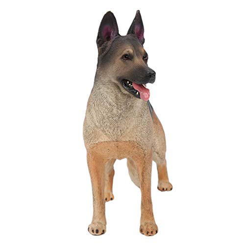 Saluaqui Realistische Deutsche Schäferhund -Hundemodell -Ornament Hochdetaillierte Simulationsspielzeugdekoration in Haltbarem PVC Material Ideal für Wohnkultur und Sammler (853) von Saluaqui