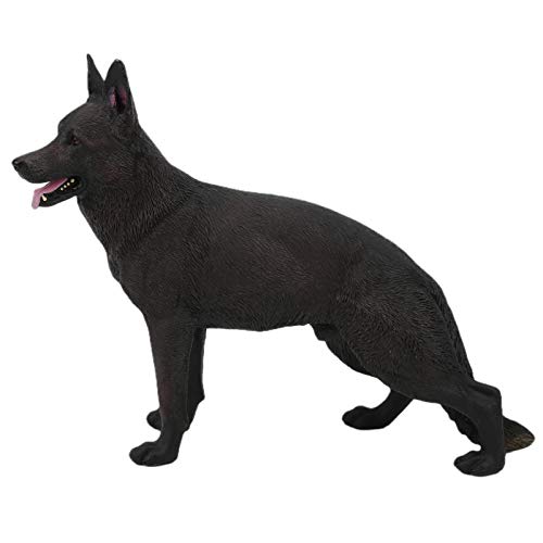 Saluaqui Realistische Deutsche Schäferhund -Hundemodell -Ornament Hochdetaillierte Simulationsspielzeugdekoration in Haltbarem PVC Material Ideal für Wohnkultur und Sammler (884) von Saluaqui