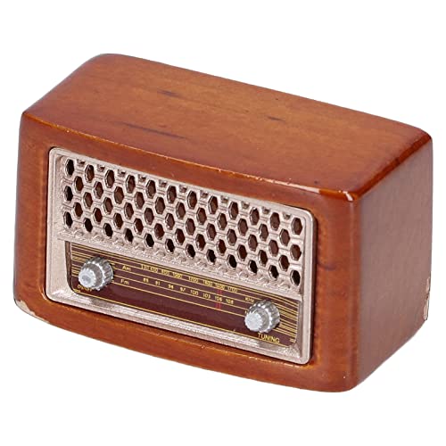 Saluaqui Retro 1:12 Dollhouse Miniatur -Radiomodell - Verbundholzsimulation Zubehör für Tun Spielzeug Als Spielzeug Saluaqui Retro 1:12 Dollhouse Miniatur -Radiomodell - Verbundholzsimulation Zubehör für Tun Spielzeug Als Spielzeug von Saluaqui
