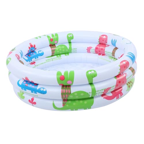Saluaqui Runde Aufblasbare Baby -Schwimmbad mit Cartoon Dinosaurierdesign | Tragbarer Kleiner Pumpenpool für Kleinkinder | Kindermini -Pool für Innen und Außenspaß Saluaqui Runde Aufblasbare Baby -Schwimmbad mit Cartoon Dinosaurierdesign | Tragbarer Kleiner Pumpenpool für Kleinkinder | Kindermini -Pool für Innen und Außenspaß von Saluaqui