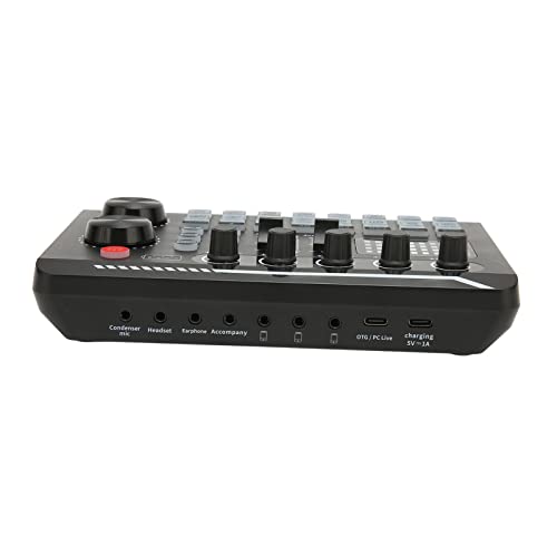 Saluaqui Stropierter Soundmixer mit Echtzeitübertragung, Intelligenter Geräuschreduzierung und Sprachwechsler für Live-Sendungen und Podcasts Saluaqui Stropierter Soundmixer mit Echtzeitübertragung, Intelligenter Geräuschreduzierung und Sprachwechsler für Live-Sendungen und Podcasts von Saluaqui