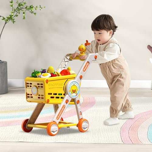 Einkaufswagen - Spielzeug Supermarkt Einkaufswagen Einkaufstrolley - Lernspielzeug Kindergartenküche Für Mädchen Geburtstag Geschenk Idee Einkaufswagen - Spielzeug Supermarkt Einkaufswagen Einkaufstrolley - Lernspielzeug Kindergartenküche Für Mädchen Geburtstag Geschenk Idee von Salyeeluly