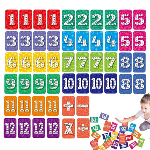 Multiplikations-Lernkarten, Mehrzweck-Lernkarten, Lernhilfe, Lernhilfe, Kinder-Klassenzimmer-Zubehör für Zuhause von Salyeeluly
