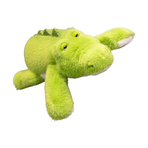 Salyeeluly Gefülltes Krokodil, Krokodil -Stofftier,Wildes Leben Plüschpuppe - 45 cm/17,7 Zoll Cartoon Tierkissen Kissen, Sofa Kissen entzückende Hugger für Wohnzimmer, Schlafzimmer, Wohnkultur von Salyeeluly