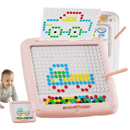 Salyeeluly Magnetisches Punktbrett, Reisespielzeug, Kinder-Zeichenbrett, magnetisch - Magnetisches Punktbrett zum Zeichnen und Kritzeln,Magnetic Dot Art Vorschulspielzeug, großes Feinmotorikspielzeug Salyeeluly Magnetisches Punktbrett, Reisespielzeug, Kinder-Zeichenbrett, magnetisch - Magnetisches Punktbrett zum Zeichnen und Kritzeln,Magnetic Dot Art Vorschulspielzeug, großes Feinmotorikspielzeug von Salyeeluly