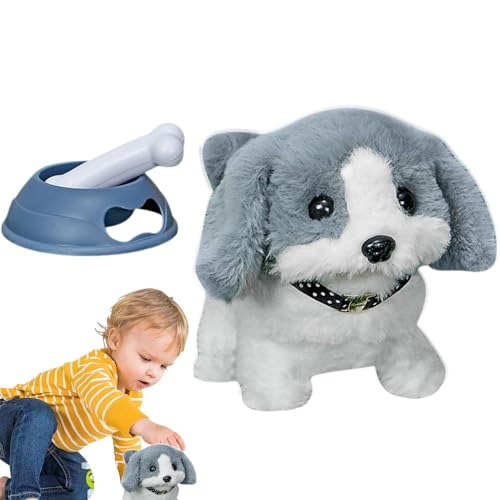 Salyeeluly Realistischer Welpenroboter, Kinderroboterhund - Gefülltes bellendes Roboter-Hundespielzeug mit Futternapf | Niedliches Stofftier-Kleinkindspielzeug, Haustierpflege-Spielset für Kinder und Salyeeluly Realistischer Welpenroboter, Kinderroboterhund - Gefülltes bellendes Roboter-Hundespielzeug mit Futternapf | Niedliches Stofftier-Kleinkindspielzeug, Haustierpflege-Spielset für Kinder und von Salyeeluly