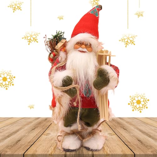 Tanzen, Singen, Weihnachtsmann | Nette elektrische Weihnachtsmann-Puppe,Weihnachtsplüschtiere mit Musik, elektronisches animiertes Kuscheltier, Geschenk für Kinder, Sing EIN Lied von Salyeeluly
