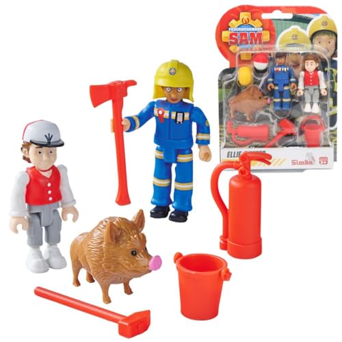 Sam Fireman Ellie, Peter, Wildschwein | Spiel-Figuren Set | Feuerwehrmann Sam, 90130 Sam Fireman Ellie, Peter, Wildschwein | Spiel-Figuren Set | Feuerwehrmann Sam, 90130 von Sam Fireman