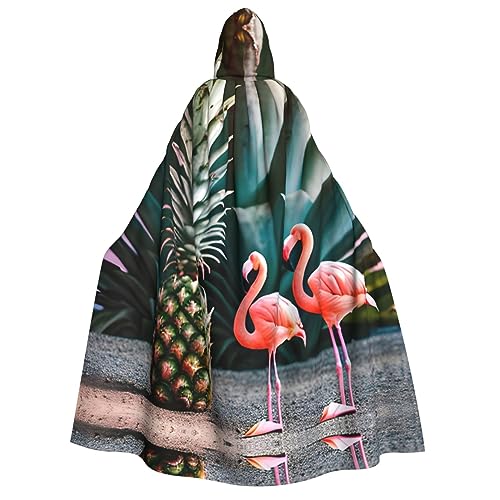 Ananas Flamingo Kapuzenumhang für Erwachsene - Ideal für Cosplay, Weihnachten, Maskerade, Halloween, Ostern Karneval Partys von SamLng