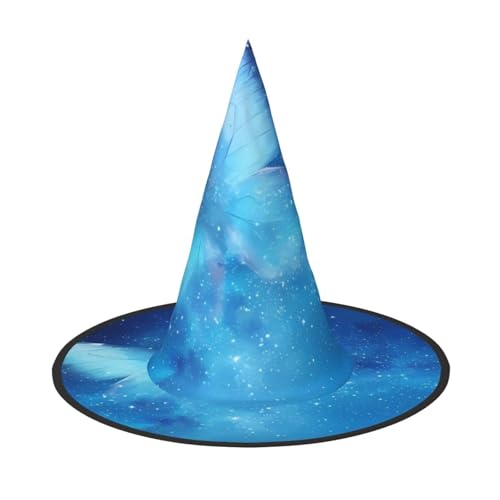 Blauer Sternenschmetterling Erwachsene Halloween Kostüm Hut - Hexenhut Partyzubehör - Faltbar für Weihnachten, Ostern & Halloween Blauer Sternenschmetterling Erwachsene Halloween Kostüm Hut - Hexenhut Partyzubehör - Faltbar für Weihnachten, Ostern & Halloween von SamLng