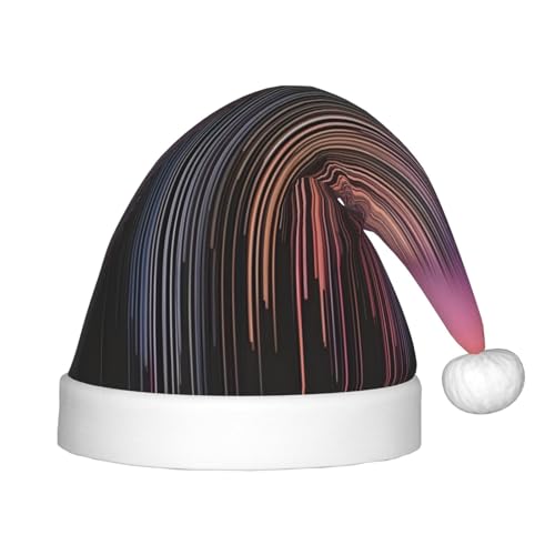 Bunte Regenbogen-Weihnachtsmütze – klassische Weihnachtsmann- und Neujahrsparty-Kopfbedeckung – perfekt für Feiertage, Halloween Bunte Regenbogen-Weihnachtsmütze – klassische Weihnachtsmann- und Neujahrsparty-Kopfbedeckung – perfekt für Feiertage, Halloween von SamLng
