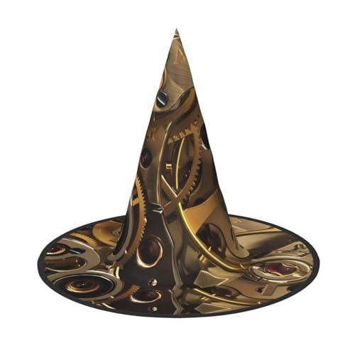 Coole Steampunk Zahnräder Erwachsene Halloween Kostüm Hut - Hexenhut Party Zubehör - Faltbar für Weihnachten, Ostern & Halloween Coole Steampunk Zahnräder Erwachsene Halloween Kostüm Hut - Hexenhut Party Zubehör - Faltbar für Weihnachten, Ostern & Halloween von SamLng