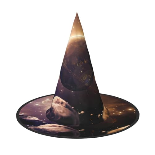 Cosmic Shining Planet Erwachsene Halloween Kostüm Hut - Hexenhut Party Zubehör - Faltbar für Weihnachten, Ostern & Halloween Cosmic Shining Planet Erwachsene Halloween Kostüm Hut - Hexenhut Party Zubehör - Faltbar für Weihnachten, Ostern & Halloween von SamLng