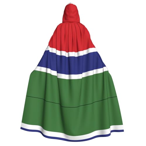 Flagge Gambia Kapuzenumhang Erwachsene - Universal Rollenspiel Kostüm Cosplay Umhang Robe - Perfekt für Halloween, Ostern, Karneval Flagge Gambia Kapuzenumhang Erwachsene - Universal Rollenspiel Kostüm Cosplay Umhang Robe - Perfekt für Halloween, Ostern, Karneval von SamLng
