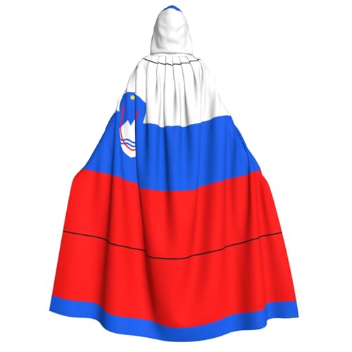 Flagge Sloweniens Kapuzenumhang Erwachsene - Universal Rollenspiel Kostüm Cosplay Umhang Robe - Perfekt für Halloween, Ostern, Karneval Flagge Sloweniens Kapuzenumhang Erwachsene - Universal Rollenspiel Kostüm Cosplay Umhang Robe - Perfekt für Halloween, Ostern, Karneval von SamLng