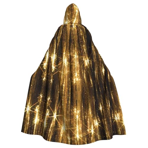 Gold Pailletten Sparkle Kapuzenumhang für Erwachsene - Bequemer und langlebiger Kapuzenumhang für Halloween, Ostern, Karneval, Weihnachten Gold Pailletten Sparkle Kapuzenumhang für Erwachsene - Bequemer und langlebiger Kapuzenumhang für Halloween, Ostern, Karneval, Weihnachten von SamLng